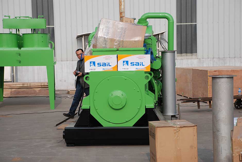 2台500kw沼氣發電機組準備（bèi）銷往日本